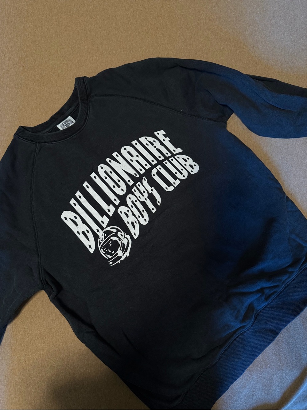 Billionaire Boys Club Black Crewneck Sweatshirt with White Logo